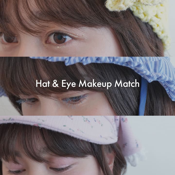 kaorinomori|Hat & Eye Makeup Match