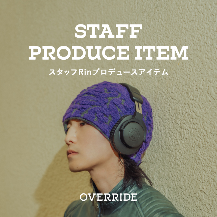 【STAFF PRODUCE ITEM】スタッフRinと企画した帽子を発売!