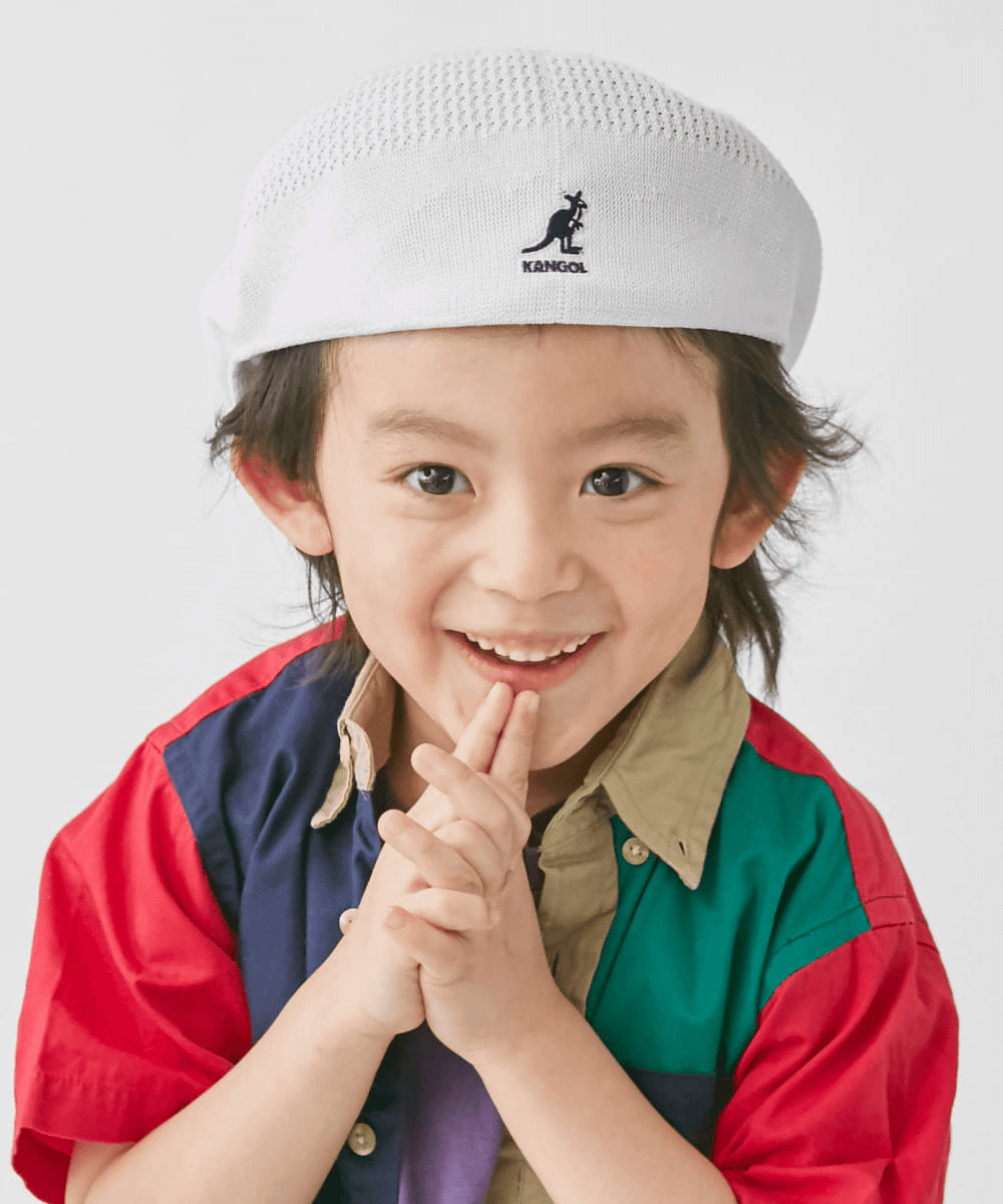 KANGOL Kids Tropic 504 Ventair KIDS S(02) WHITE(06) KANGOL カンゴール  ハンチング ｜帽子通販｜OVERRIDE(オーバーライド）公式オンラインストア