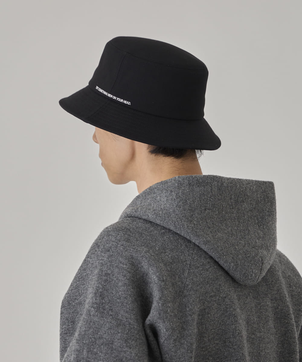 arth Message Bucket Ⅱ | 58cm(58) BLACK (01) | arth / アース | HAT