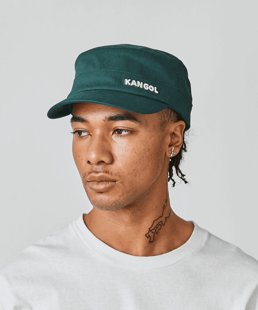 KANGOL COTTON TWILL ARMY CAP | S/M(07) BLACK (01) | KANGOL