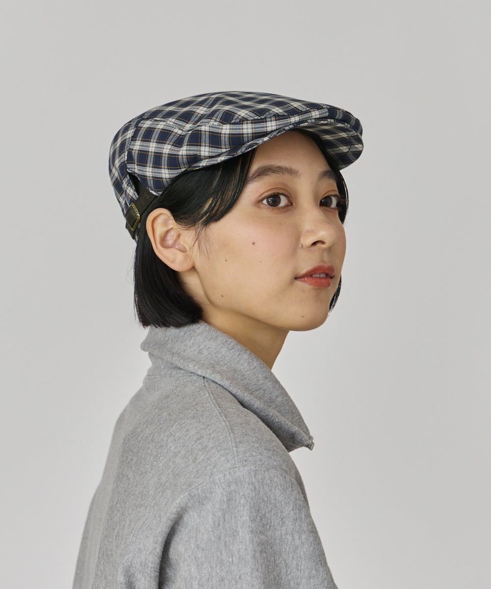 NAVY CHECK 　モデル頭囲：56cm　着用サイズ：57cm
