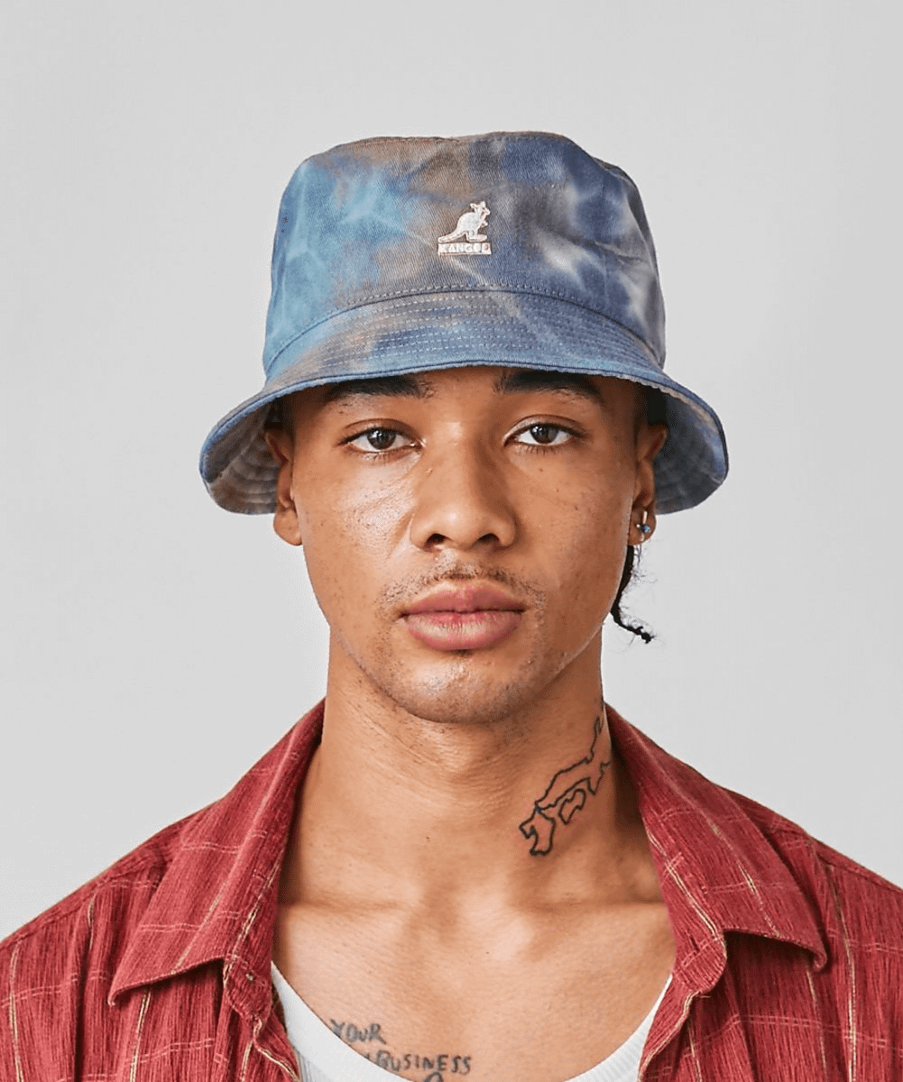 KANGOL TIE DYE BUCKET | M(07) SMOKE (03) | KANGOL / カンゴール