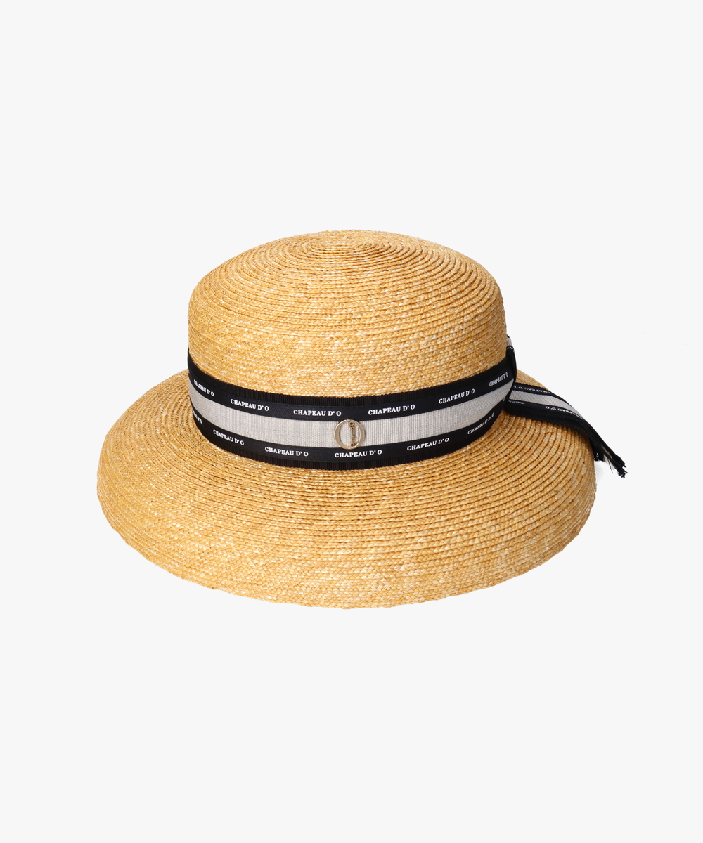 Chapeau d' O Straw-B Casablanca Logo | 57.5cm(75) BLACK (01 ...