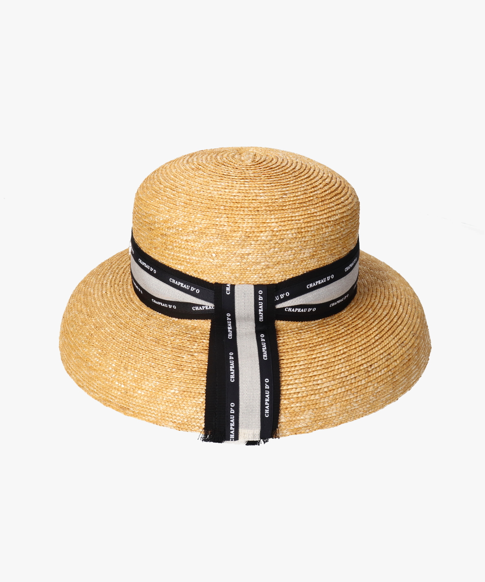 Chapeau d' O Straw-B Casablanca Logo | 57.5cm(75) BLACK (01 ...