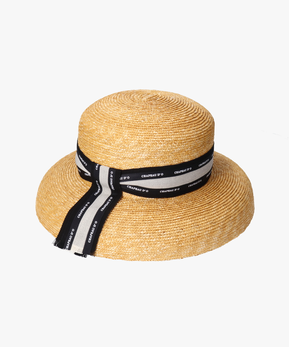 Chapeau d' O Straw-B Casablanca Logo | 57.5cm(75) BLACK (01 ...