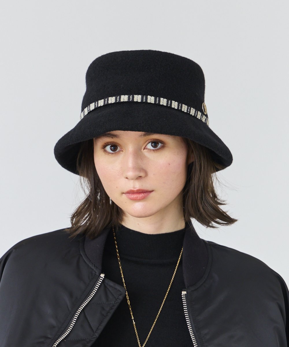 Chapeau d' O Wool Blend Boa Cap | 56cm～58cm(97) BLACK (01