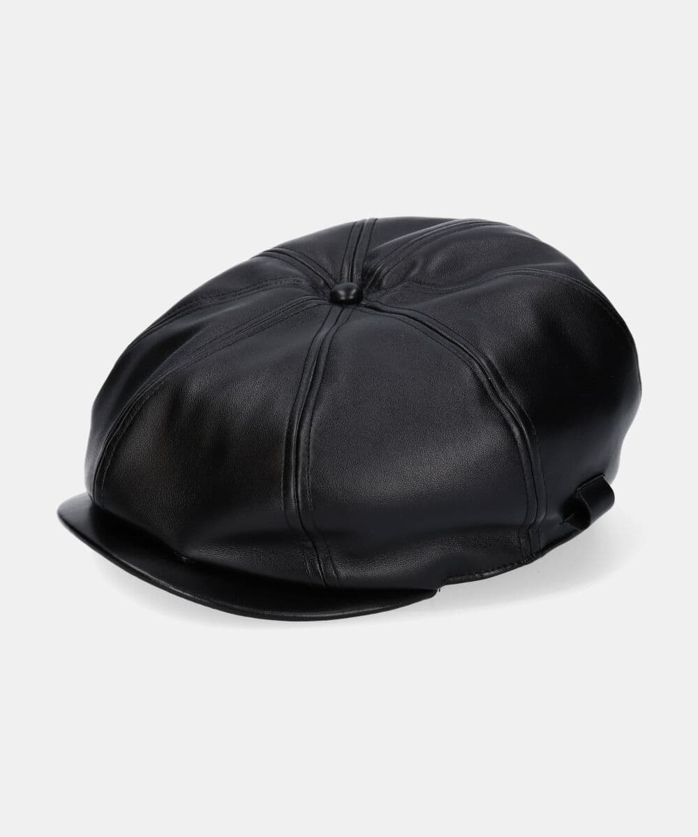 KANGOL FAUX LEATHER CAP