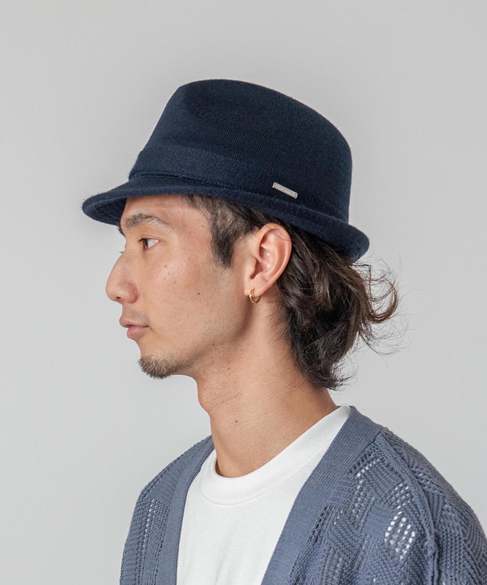 OVERRIDE W.BLEND KNIT FEDORA | 58cm(58) BLACK (01) | OVERRIDE