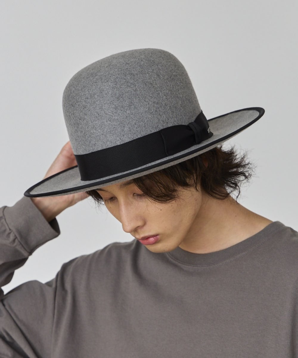 arth Ante Long Brim Fedora | M(07) BEIGE (93) | arth | ハット