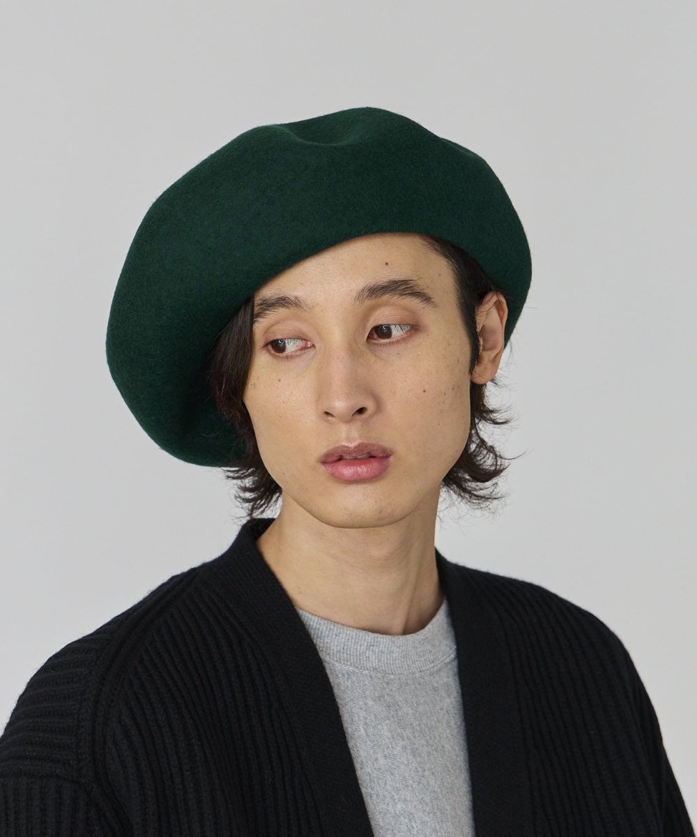 ELLE Japon12月号掲載】OVERRIDE KNIT FELT OBAN BERET | 58cm(58