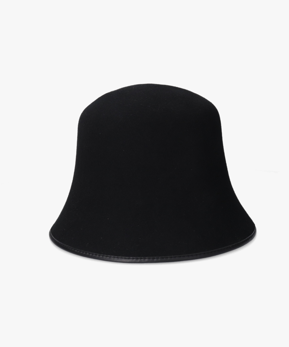 OVERRIDE WOOL FELT TULIP HAT | 58cm(58) BLACK (01) | OVERRIDE