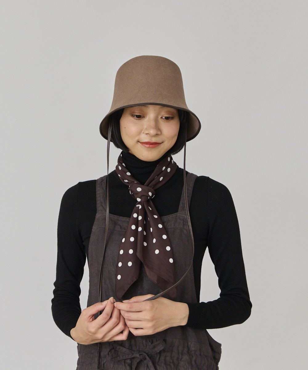 OVERRIDE WOOL FELT TULIP HAT | 58cm(58) BLACK (01) | OVERRIDE