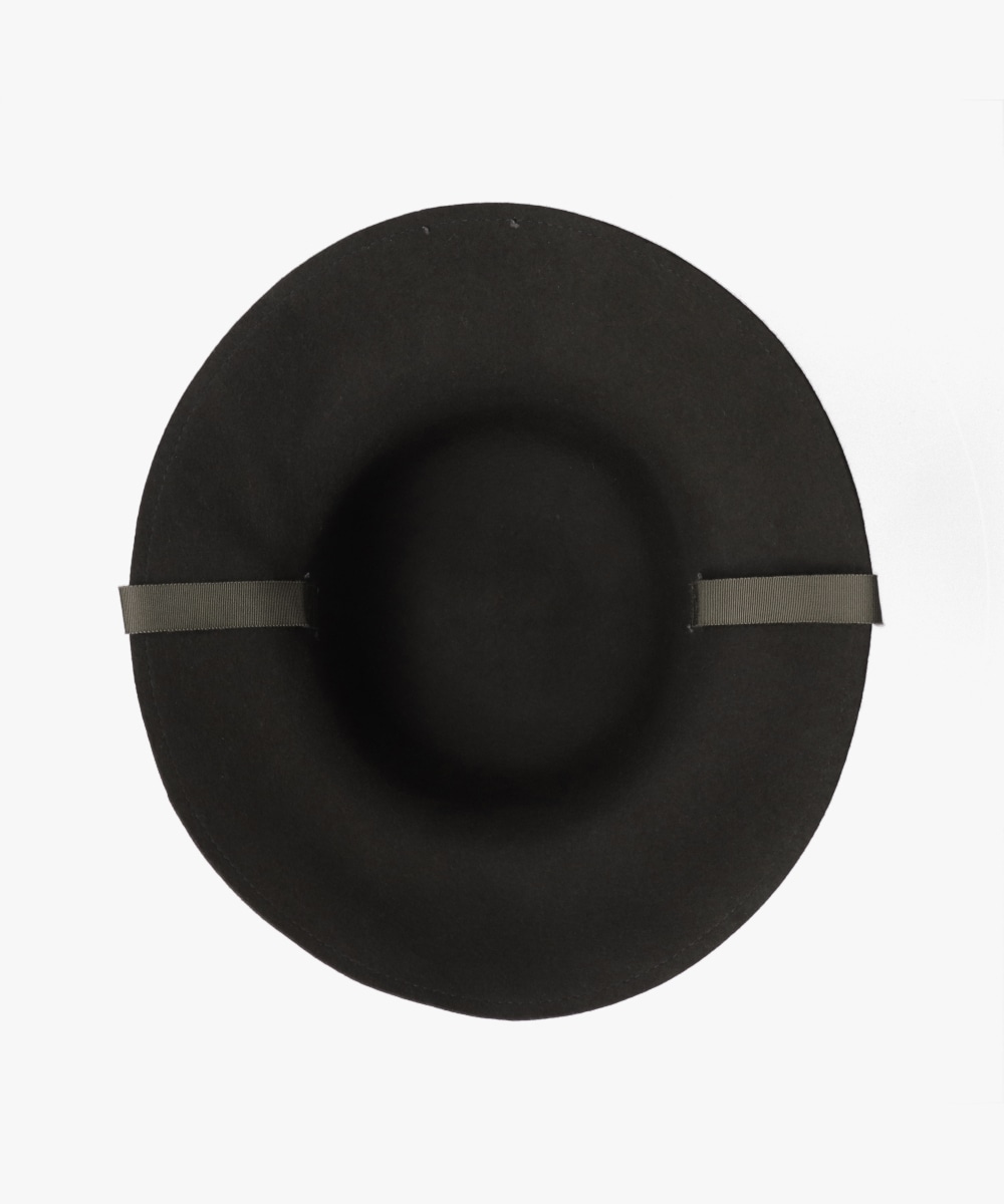 OVERRIDE FELT STITCH WIDE BRIM HAT | 58cm(58) CHARCOAL (02 