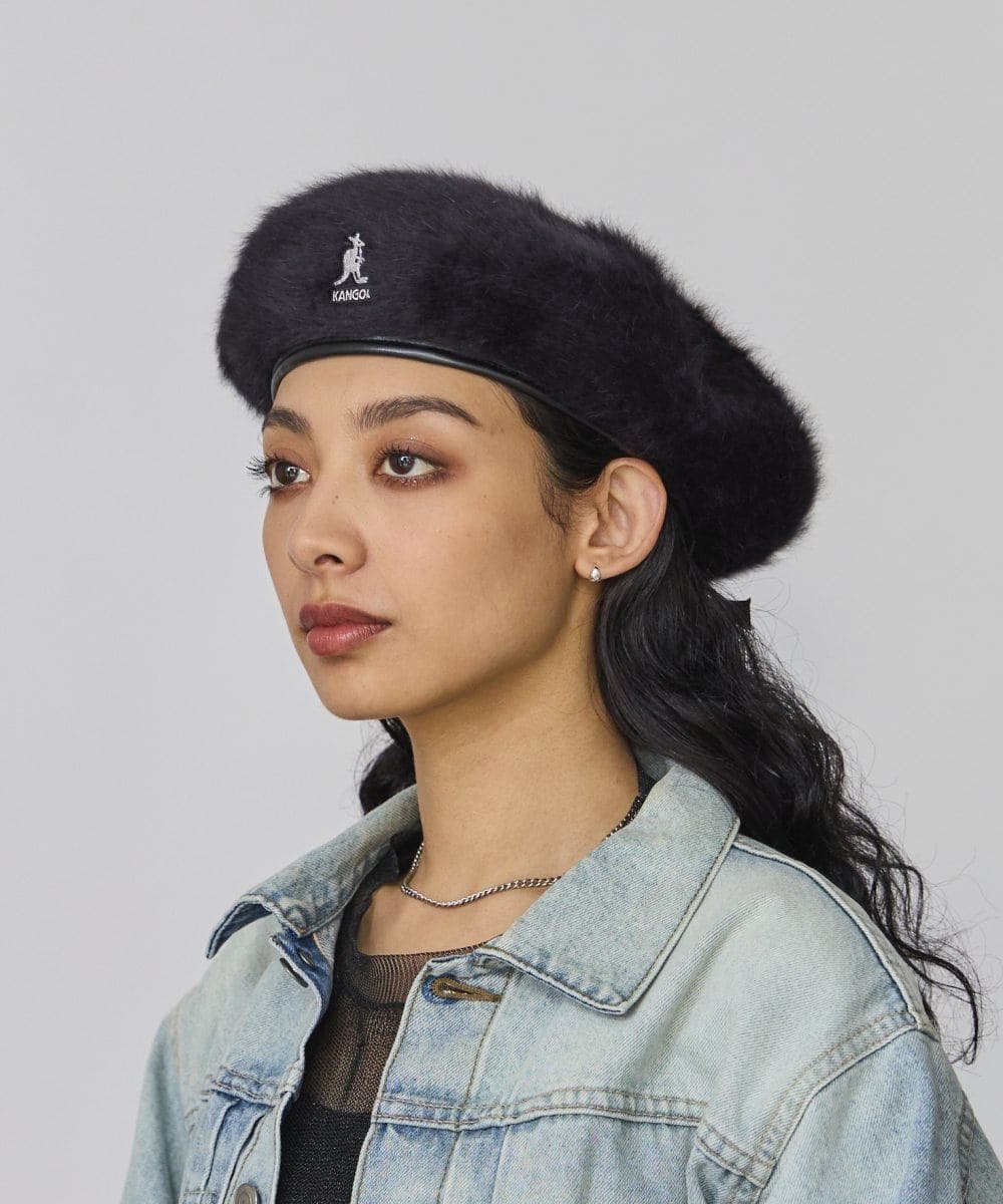 KANGOL FURGORA BIG MONTY BERET | S(06) BLACK (01) | KANGOL ...