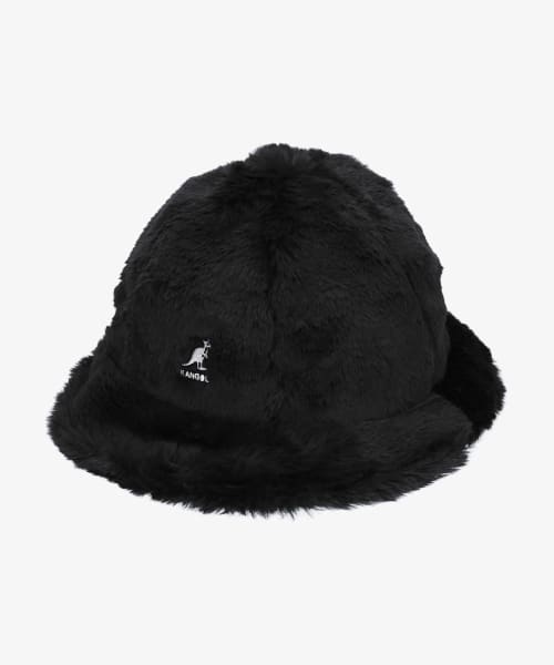 KANGOL FAUX FUR CASUAL | S(06) BLACK (01) | KANGOL / カンゴール