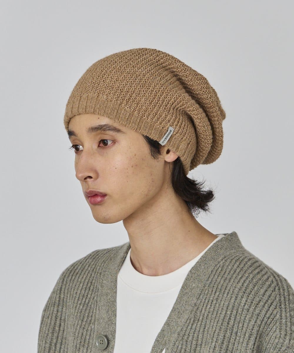 OVERRIDE ALPACA LOOSE BEANIE | 57cm～59cm(98) BLACK (01