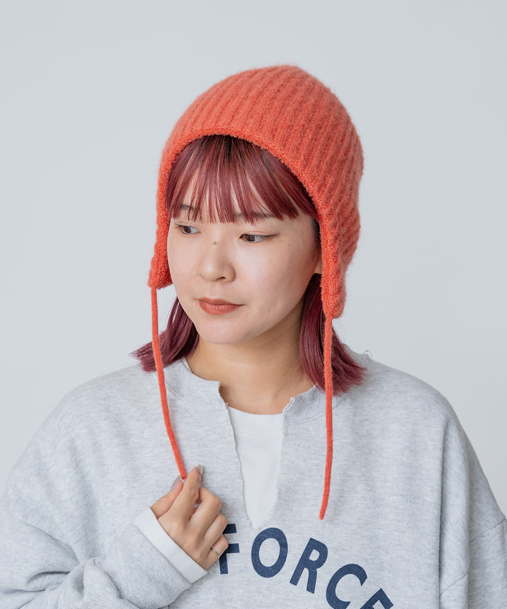 Ray1月号/bis1月号掲載】OVERRIDE ALPACA BLEND EARLAP BEANIE | 57cm