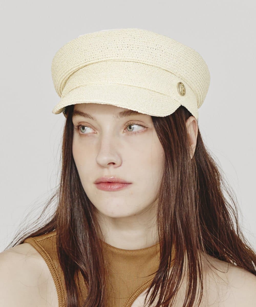 Chapeau d' O Lame Silk Braid Marine Cas