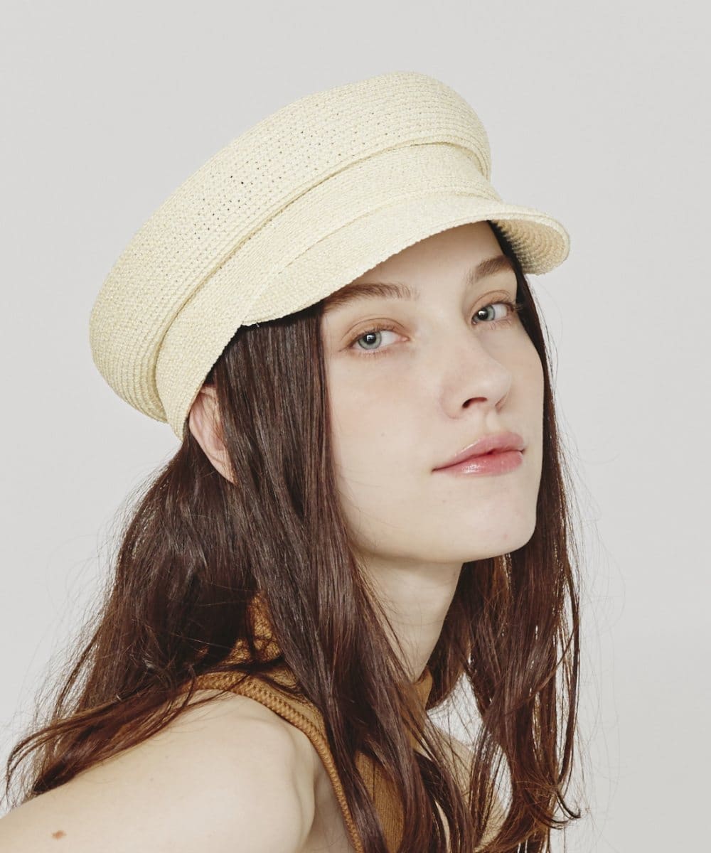 Chapeau d' O Lame Silk Braid Marine Cas