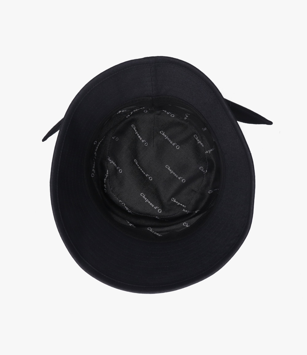 Chapeau d' O OX Back Ribbon Cloche | 56cm(56) BLACK (01) | Chapeau 