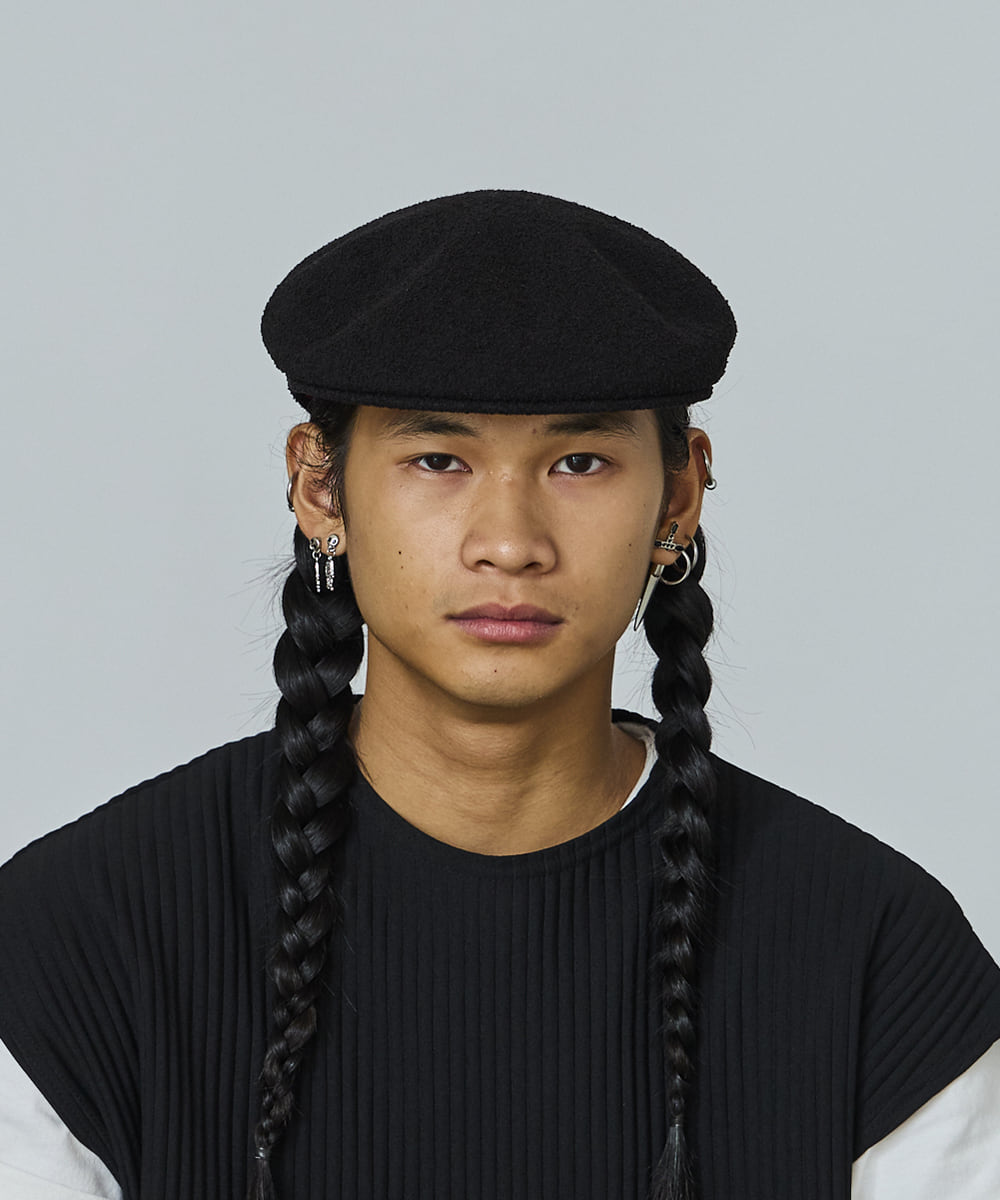 KANGOL BERMUDA 504 | M(07) BLACK (01) | KANGOL / カンゴール | ハンチング | ｜帽子 通販｜OVERRIDE(オーバーライド）公式オンラインストア