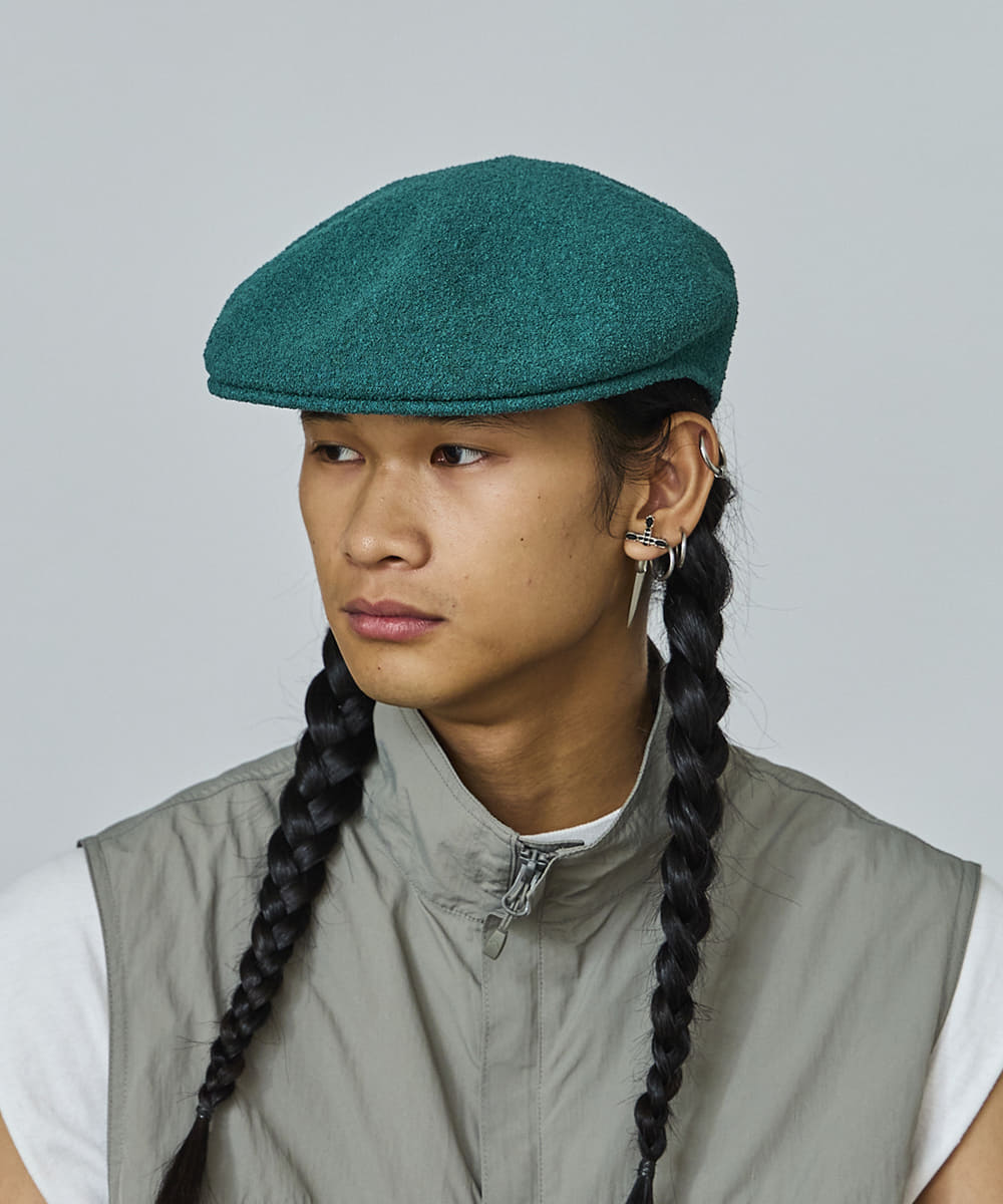 割引純正KANGOL カンゴール 504 ファーゴラ キャップ ホワイト L ハンチング/ベレー帽