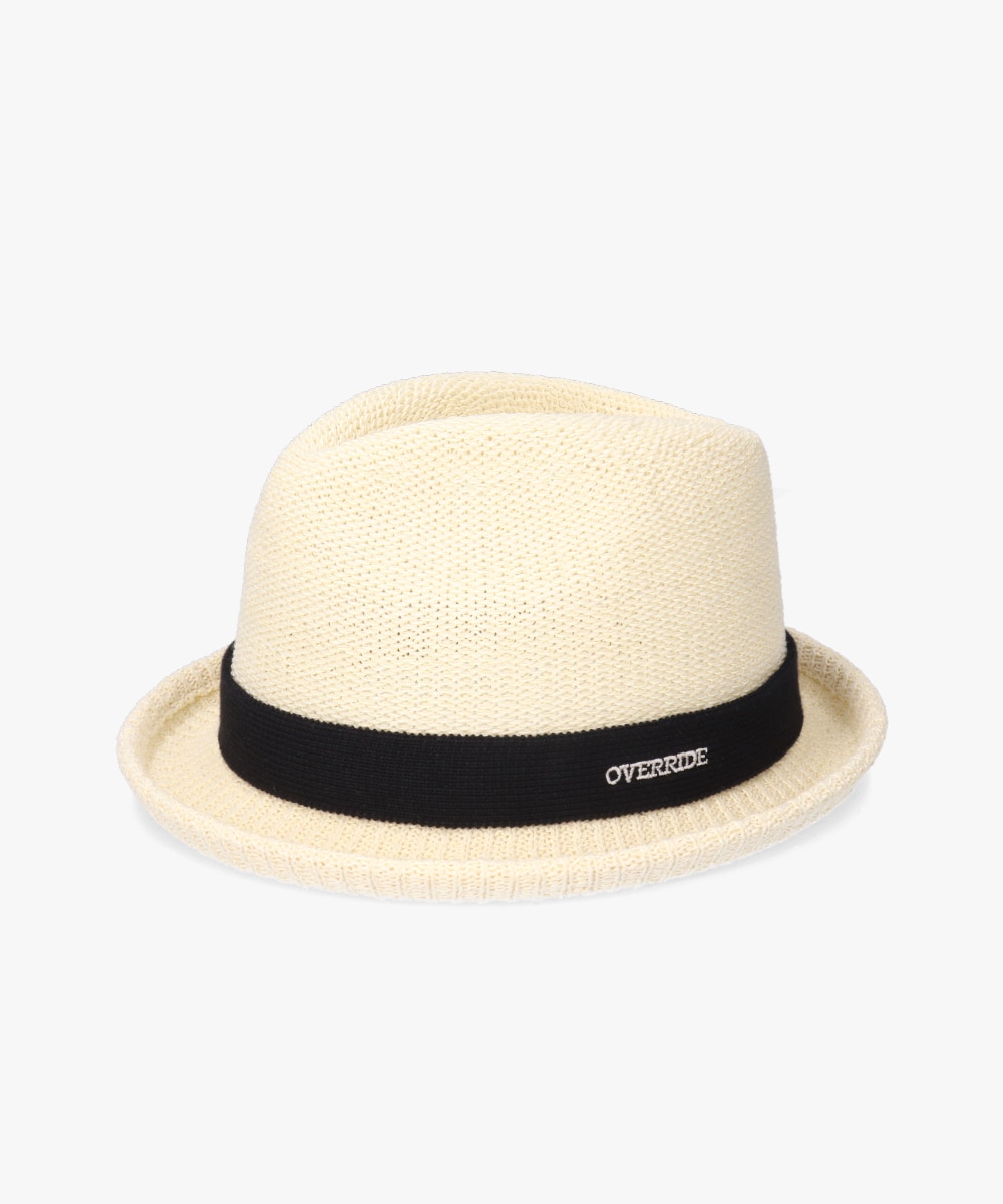 OVERRIDE PAPER KNIT FEDORA