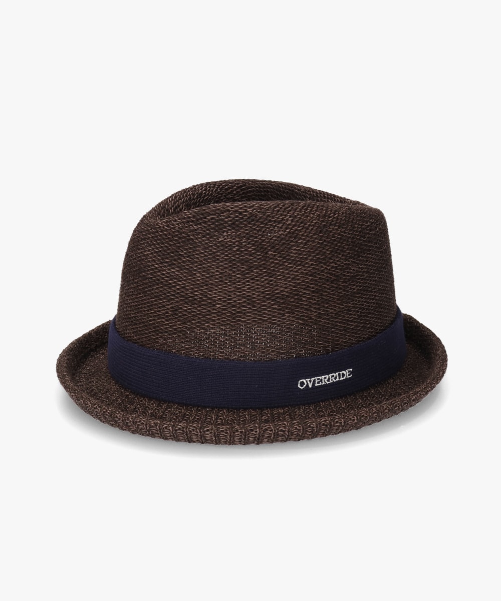 OVERRIDE PAPER KNIT FEDORA