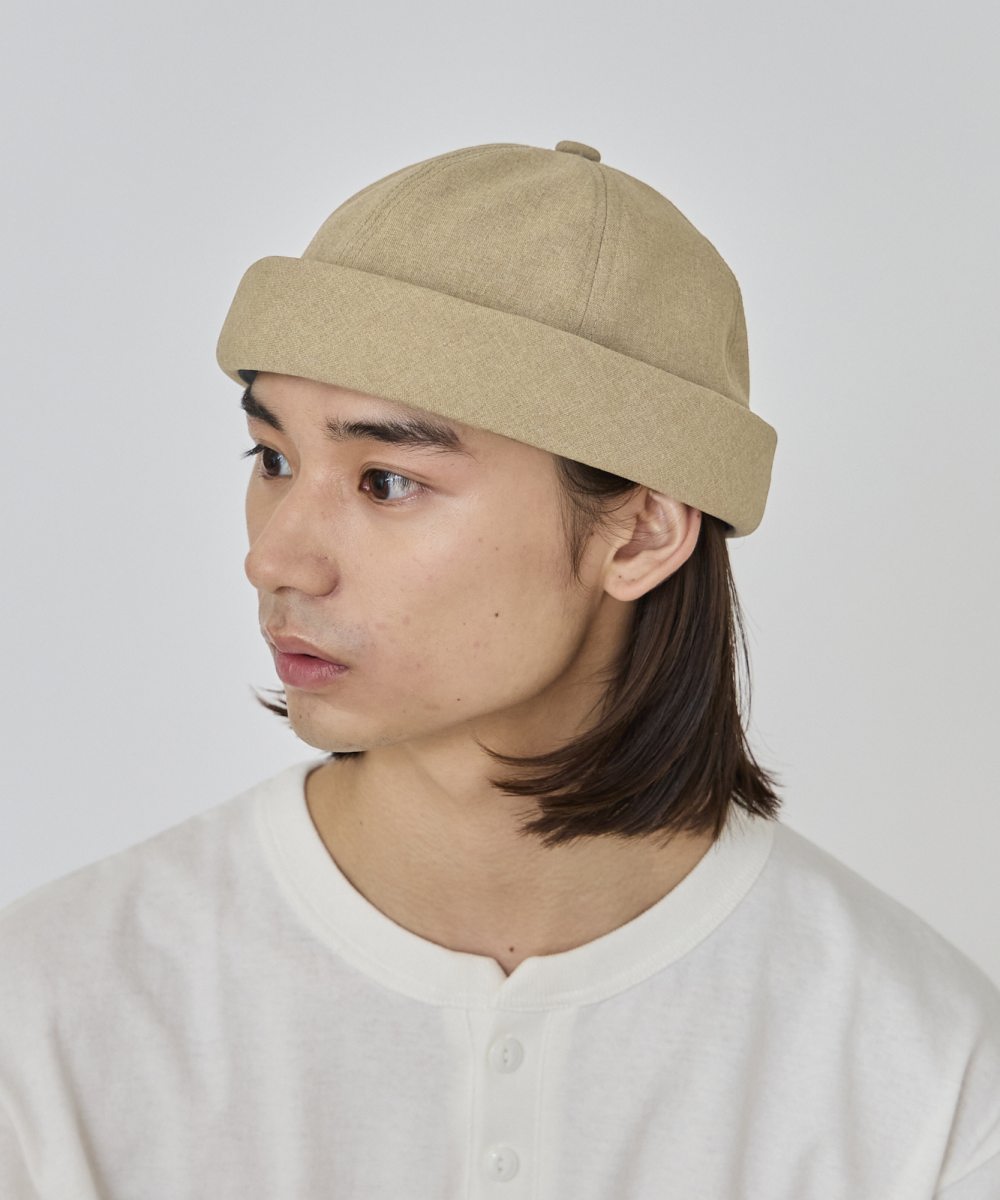【men's FUDGE6月号掲載】OVERRIDE PE POPLIN ROLL CAP
