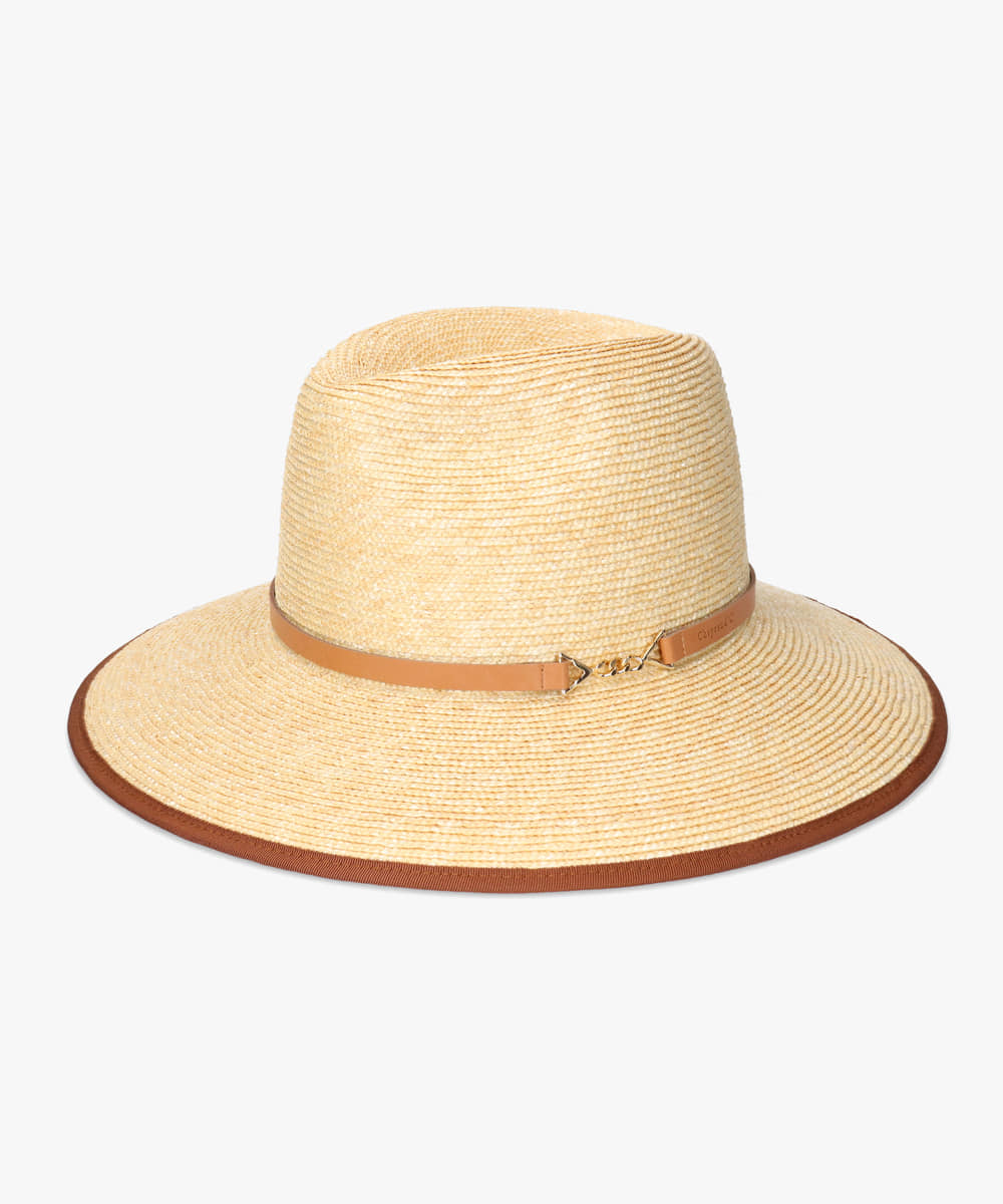 Chapeau d' O Bit Belt Straw Fedora