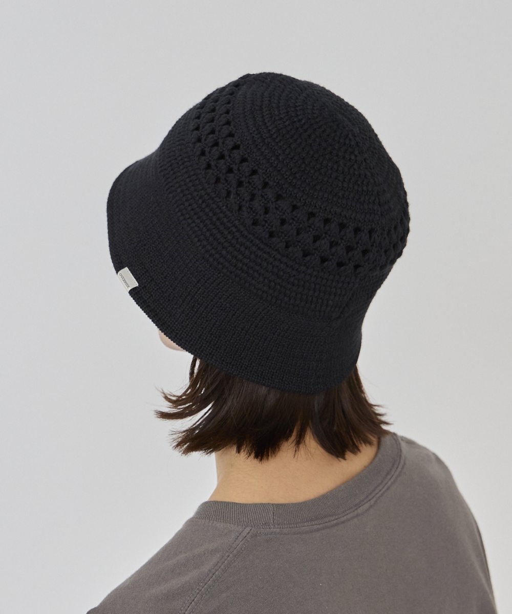 保障できる knit stitching soduk ハット hat black / ハット 