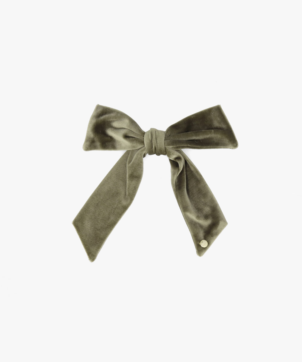 Chapeau d' O Velour Ribbon D.Clip：OLIVE