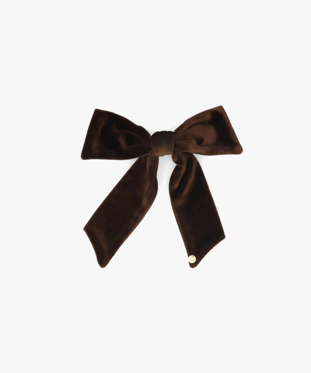 Chapeau d' O Velour Ribbon D.Clip：BROWN