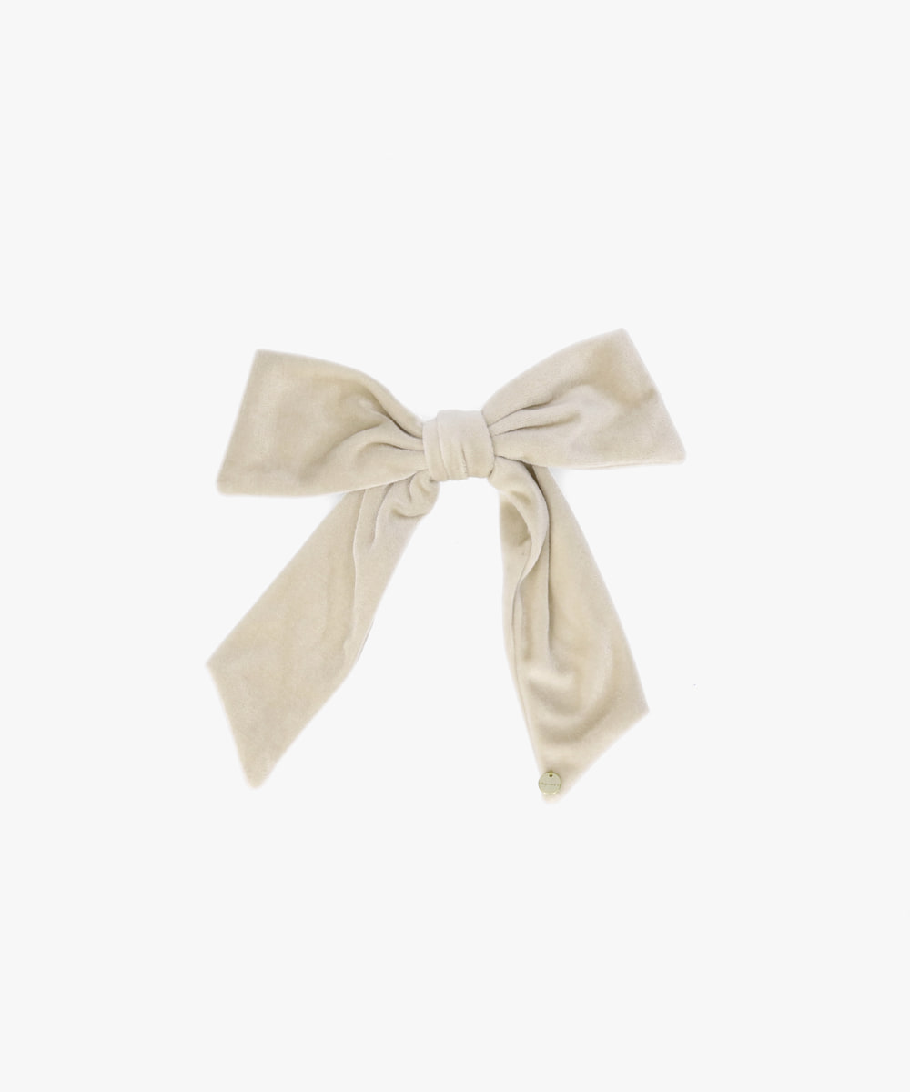 Chapeau d' O Velour Ribbon D.Clip：LT BEIGE