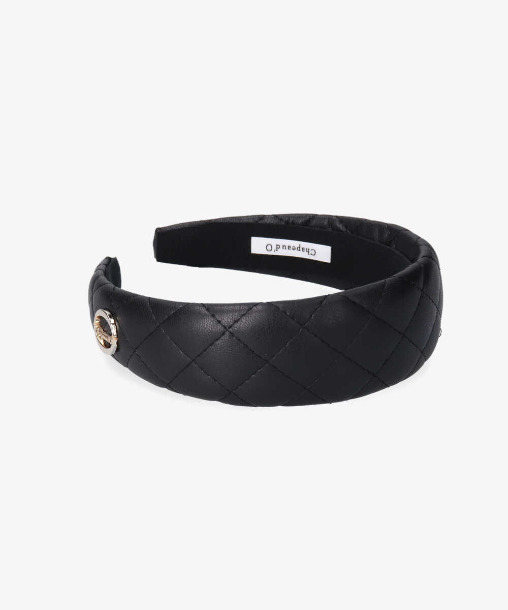 Chapeau d' O Quilt Headband：BLACK