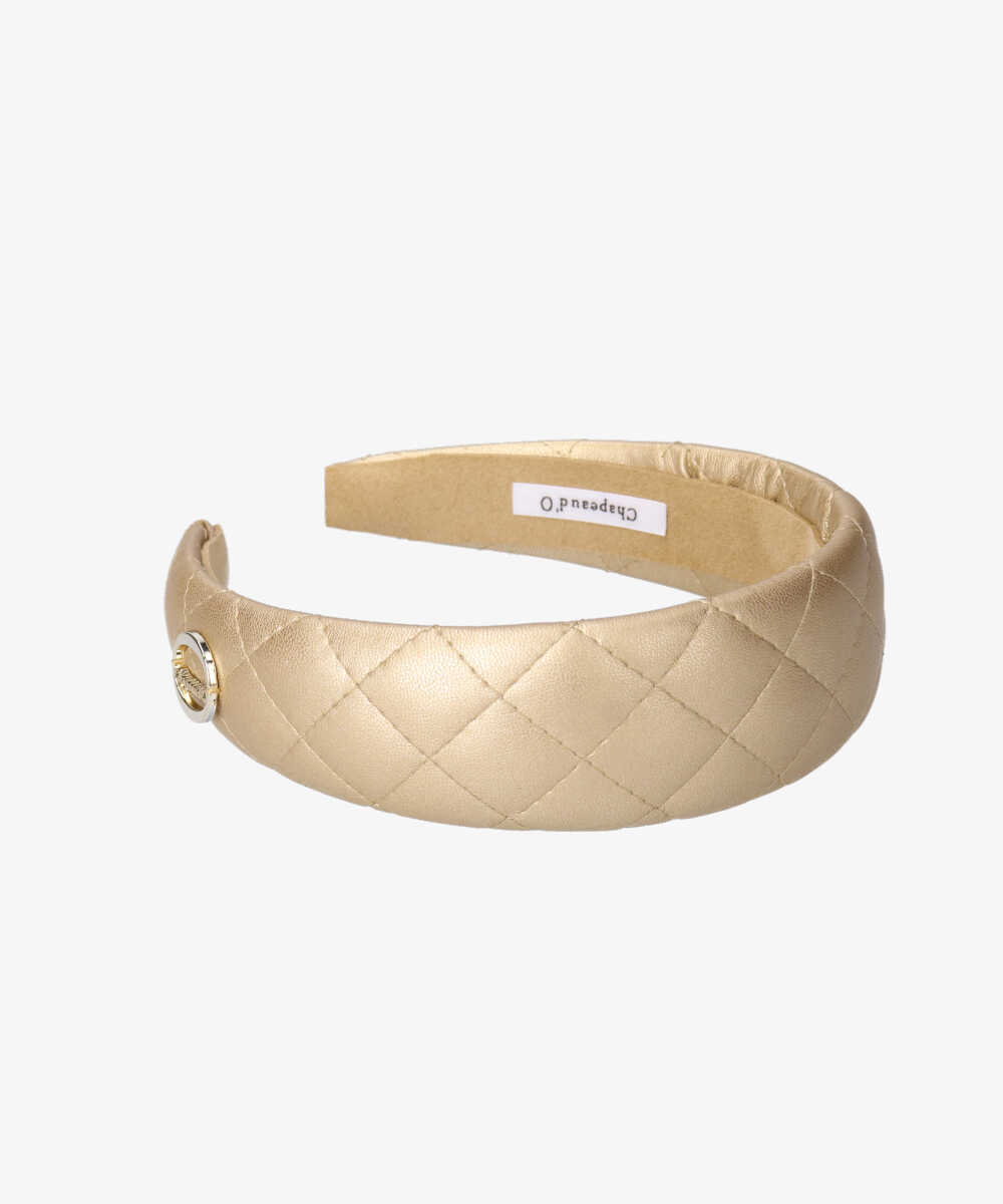 Chapeau d' O Quilt Headband：GOLD