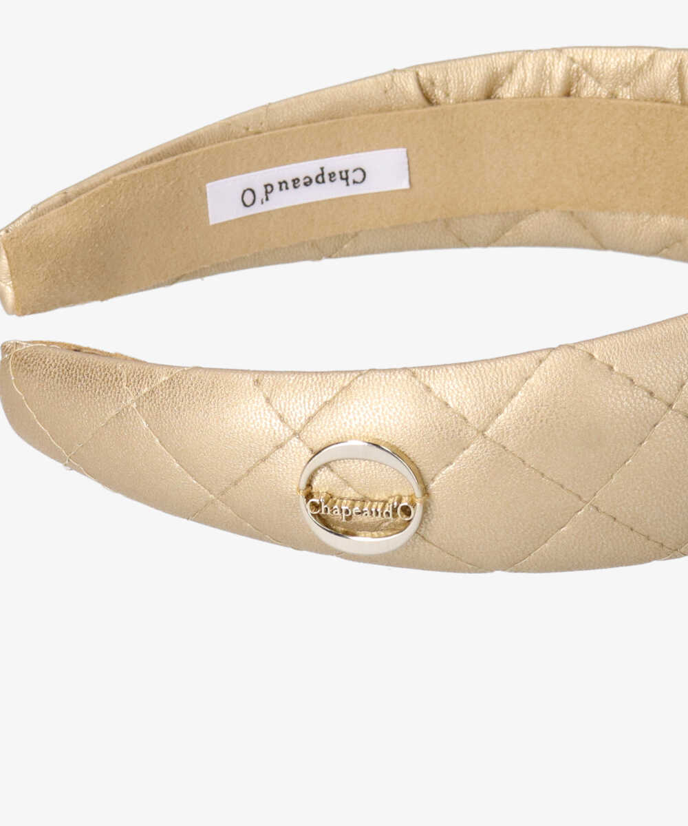 Chapeau d' O Quilt Headband：GOLD