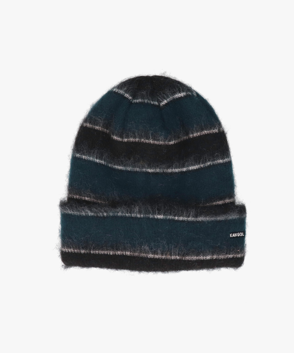 KANGOL FUZZY STRIPE BEANIE