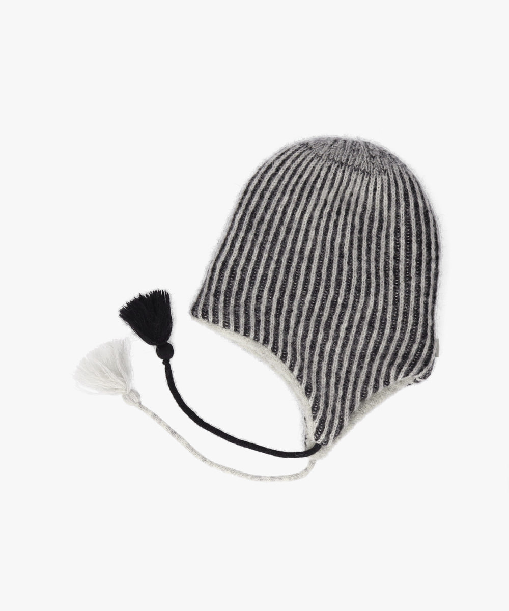 OVERRIDE  CONTRAST RIB EARLAP BEANIE