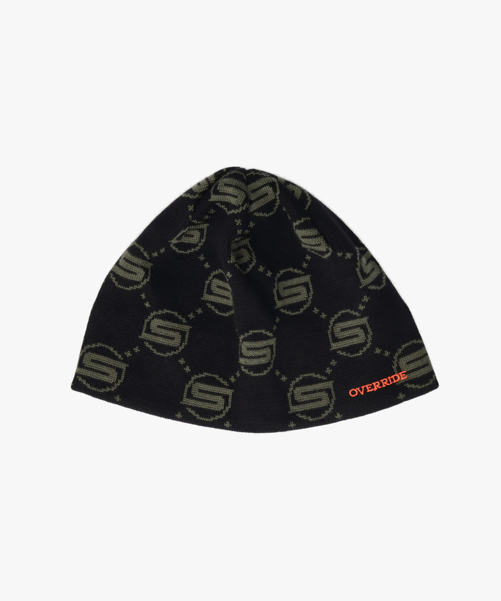 SWAY × OVERRIDE MONOGRAM BEANIE