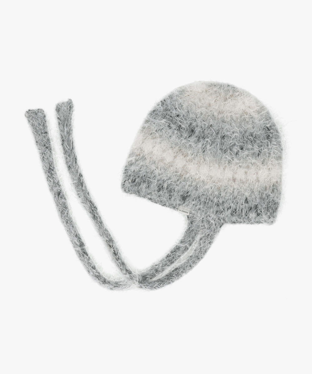 【予約】OVERRIDE  KNIT FEATHERY CORD BEANIE