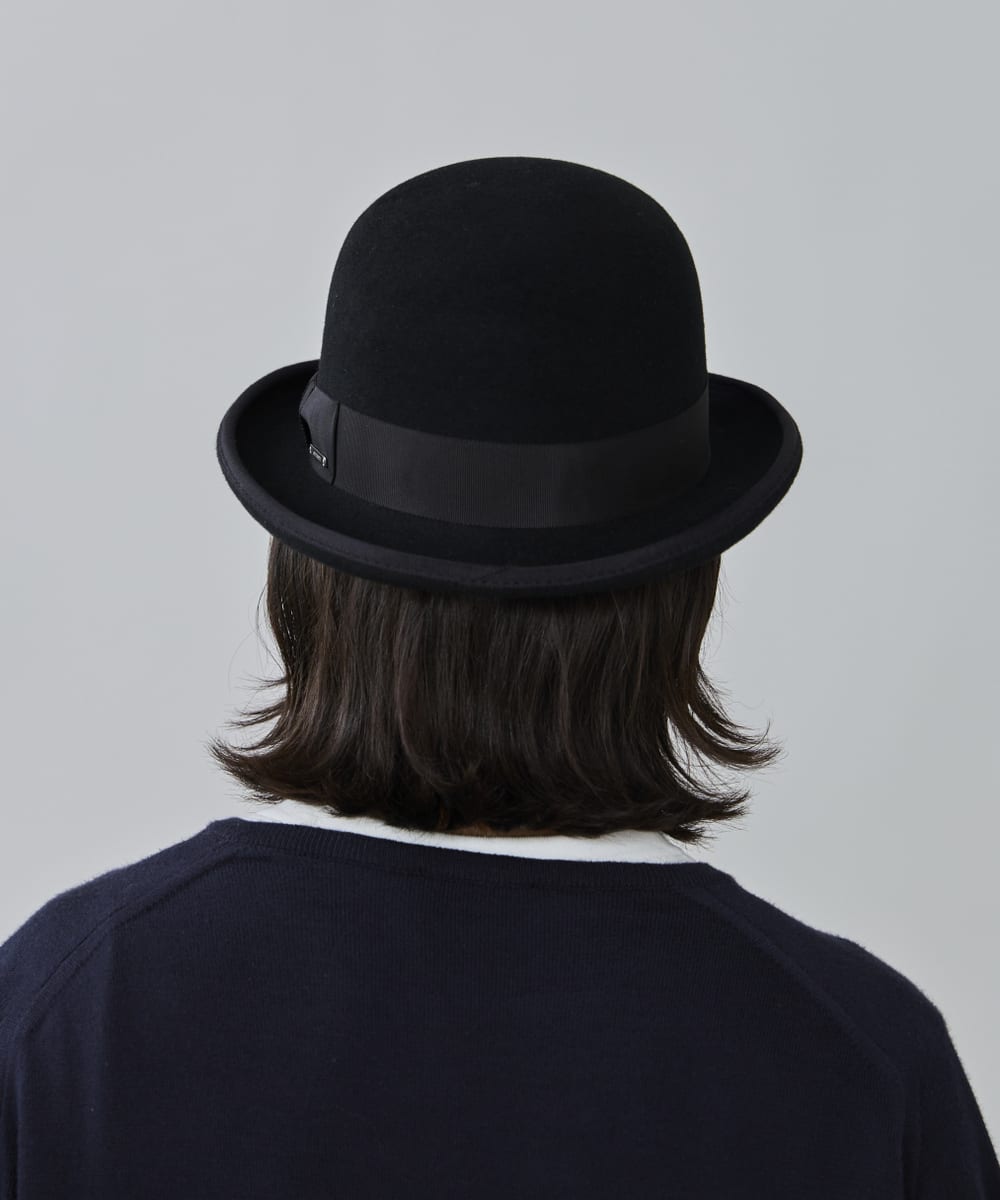 Override ボーラーハット 58cm OVERRIDE PAPER CROCHET ZIG-ZAG HAT | 58cm(58) BLACK (01