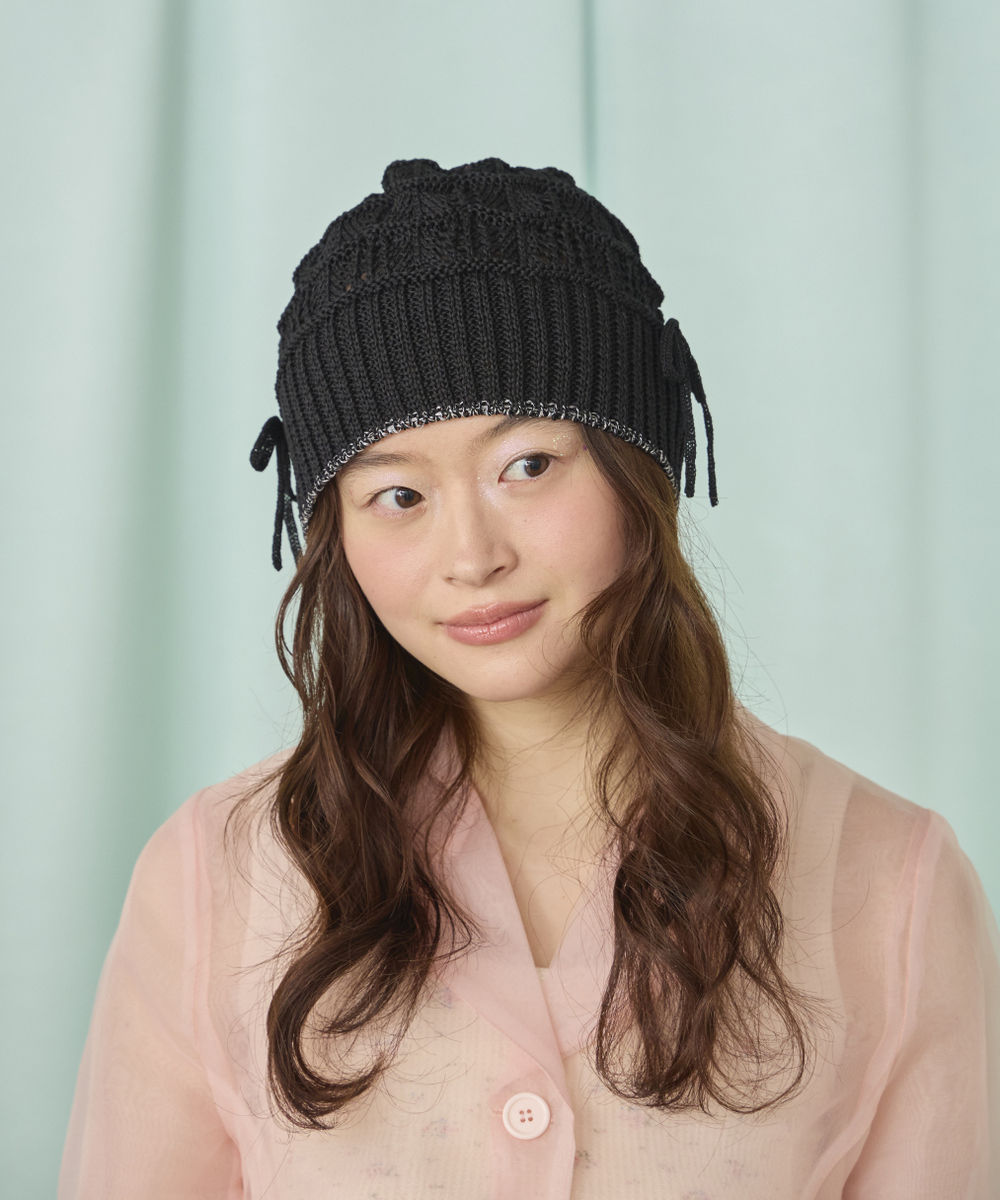 BLACK 頭囲：54.5cm　着用サイズ：56cm～58cm