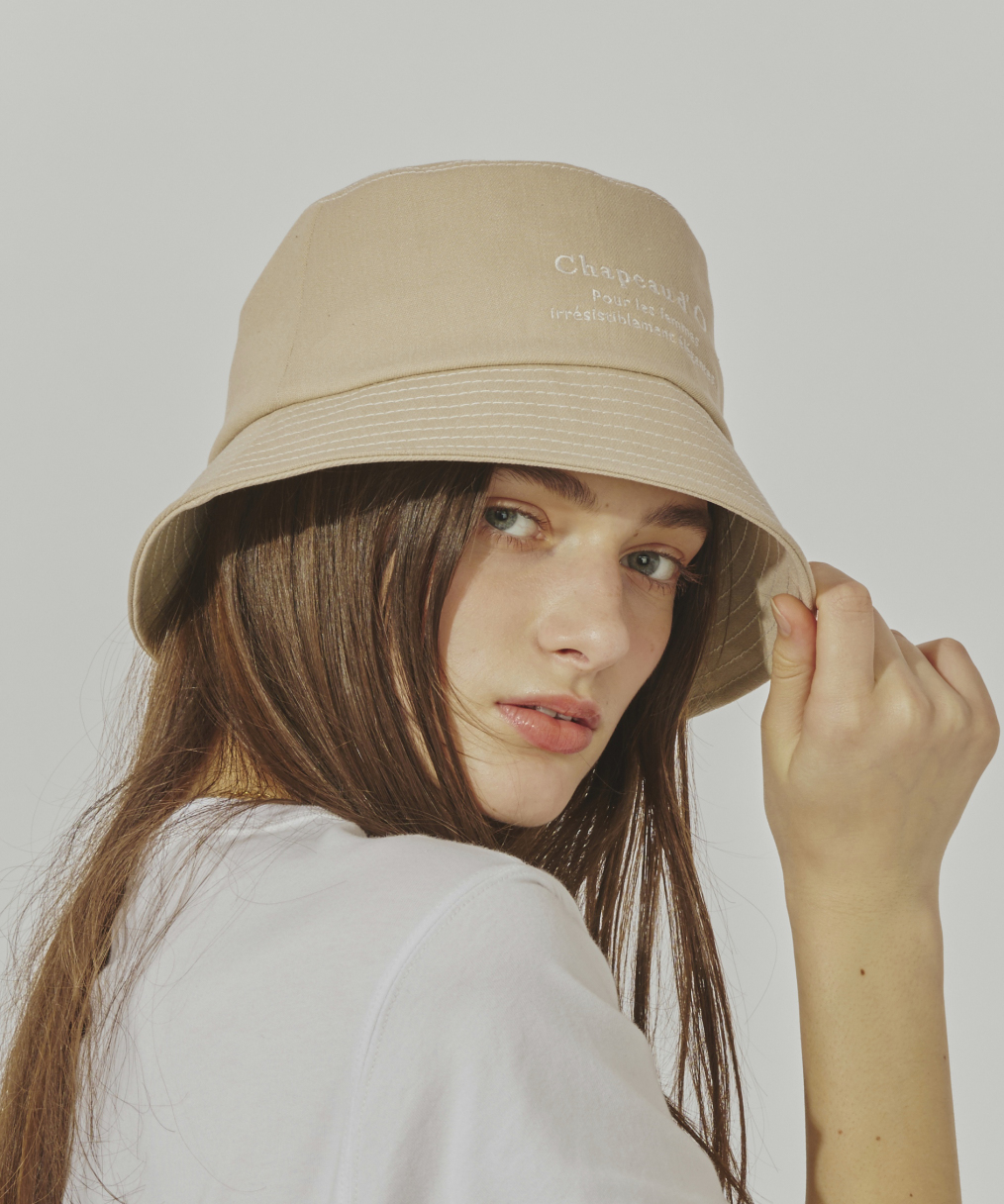 Chapeau d' O  Denim EMB Bucket