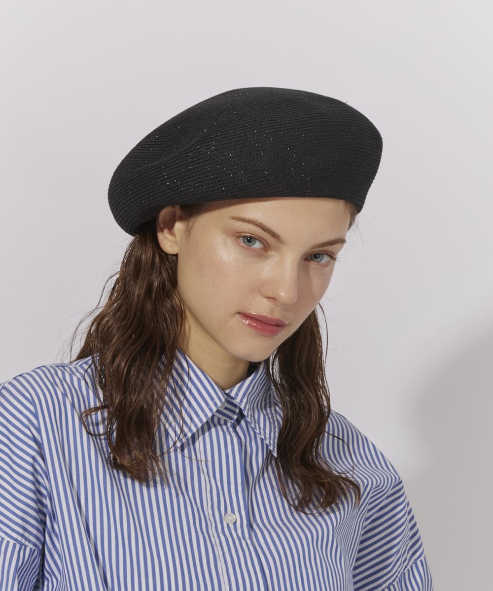 Chapeau d' O  Lame Silk Braid Beret