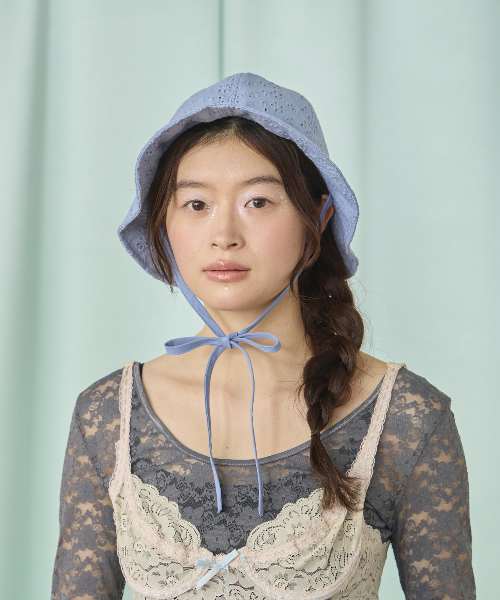 SKY BLUE 　モデル頭囲：54.5cm　着用サイズ：57.5cm