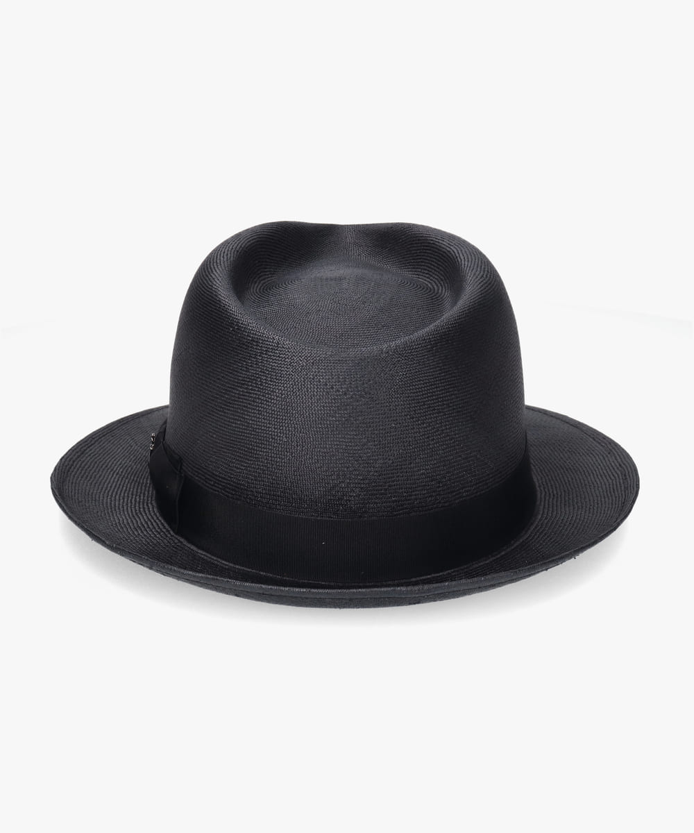 arth 黒いウールハット リブ有りレア arth Buntal Fedora
