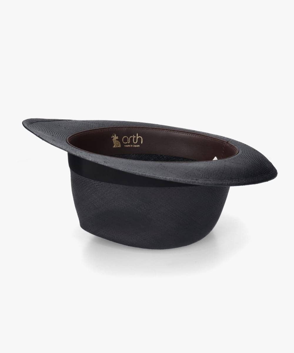 帽子材料　帽体　バルバンタル　ファーベロア他 arth Buntal Fedora | 58cm(58) BLACK (01) | arth / アース | HAT