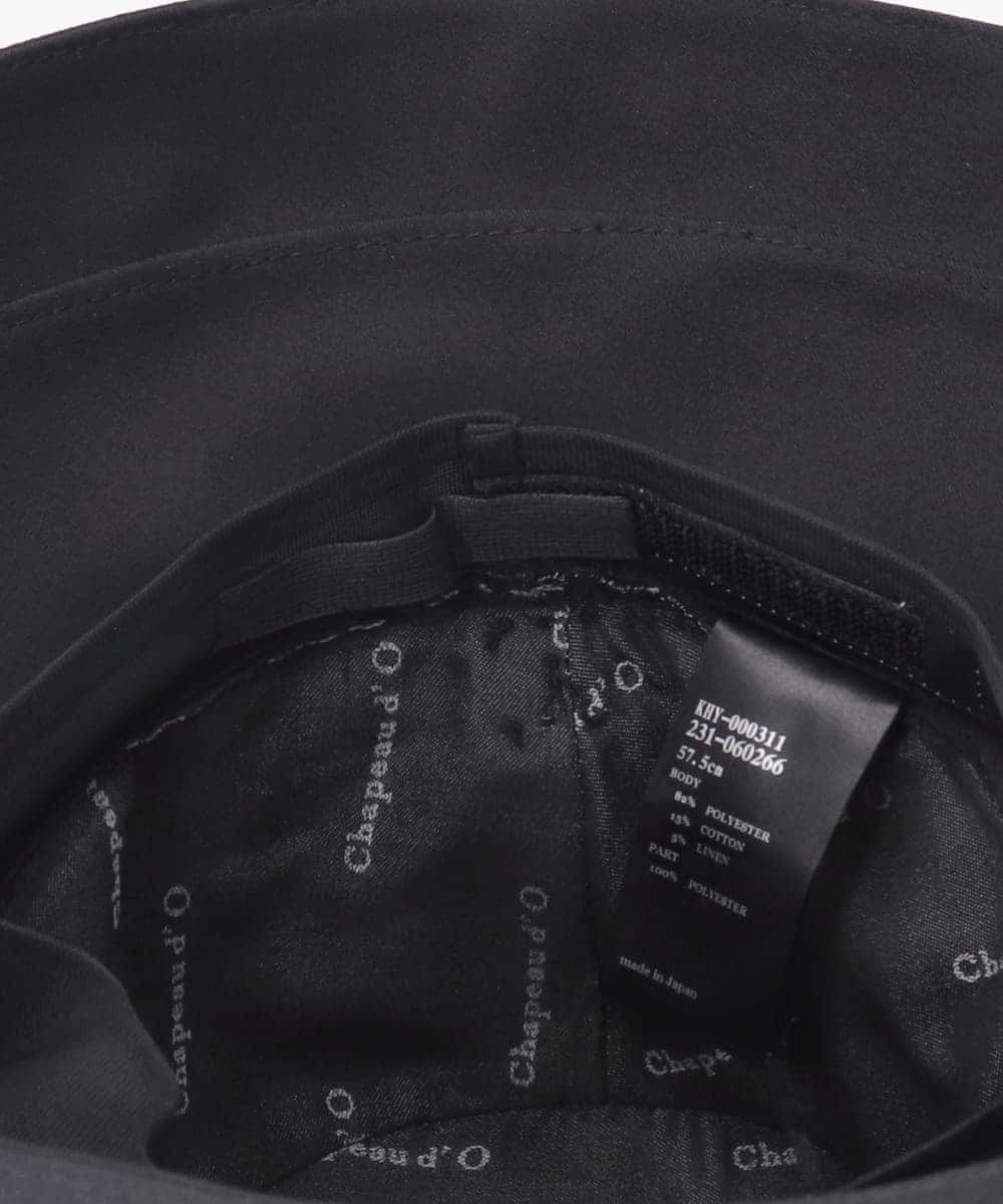 Chapeau d' O  T/C Compact Capeline | 56cm(56) BLACK (01) | Chapeau